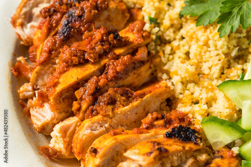 Homemade Harissa Chicken with Couscous