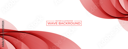 Abstract modern flowing stylish wave cover backround. vector illustration