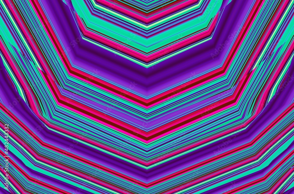 Cyberpunk wallpaper. Abstract gradient background with futuristic geometric lines. Creative graphic design for poster,brochure,flyer and card.