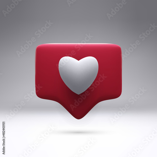 Like 3d render realistic vector icon. 