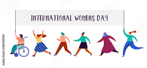 International women's day design and illustration