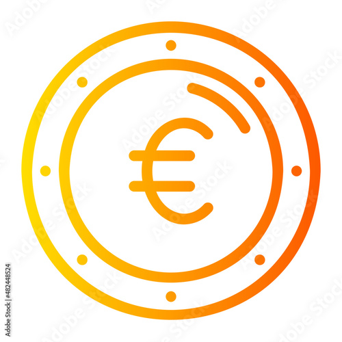 euro gradient icon