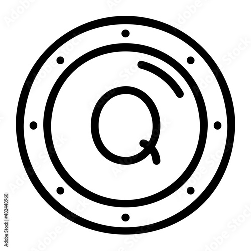 quetzal line icon