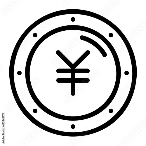 yen line icon