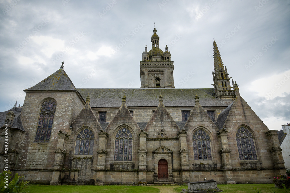 View on the parish enclosure of Saint Thégonnec in finistere View on the parish enclosure of Saint Thégonnec in finistere
