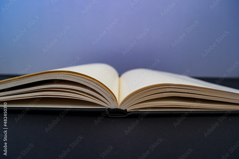 open book on table open book on table