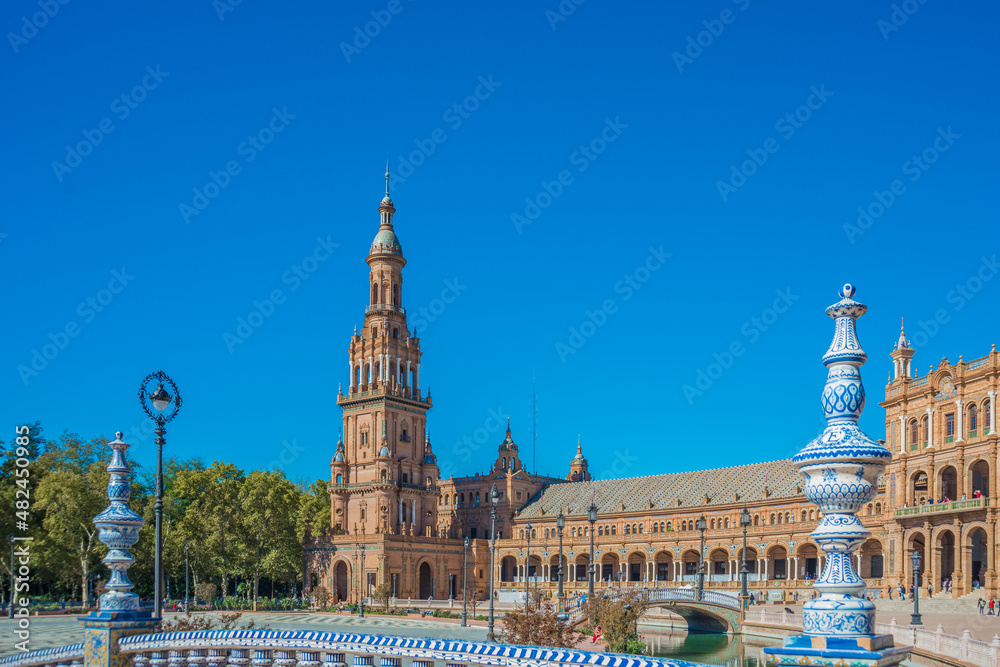 Plaza de Espana square in Seville, Spain. Plaza de Espana square in Seville, Spain.