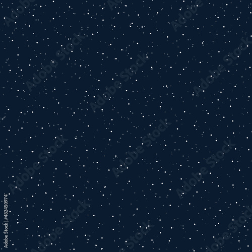 Seamless pattern of stars on a blue background. The milky way galaxy of our universe. Astrology shining deep space. Vector illustration.