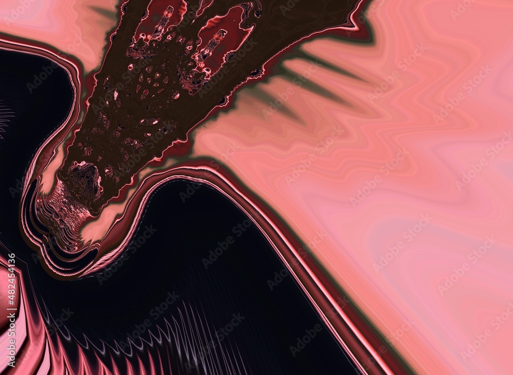 Obraz premium Digital abstract graphic artwork. Vibrant glitch texture. Artwork with deconstructed shapes and graphics elements.
