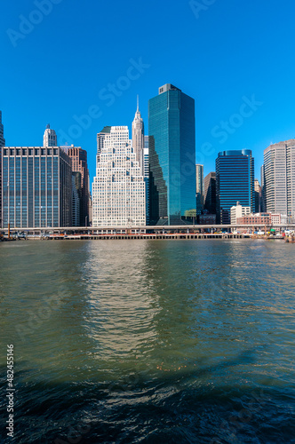 Manhattan from the River in New York  United States.