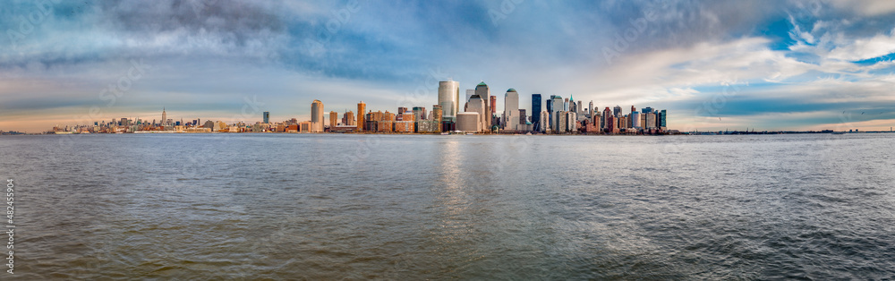 Manhattan Skyline as seen from Jersey City, New York, United States of America.