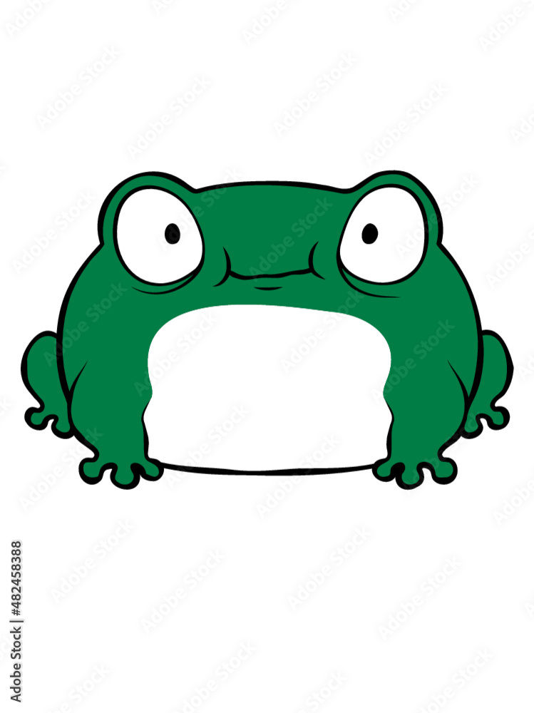 Naklejka premium Süßer kleiner Frosch 
