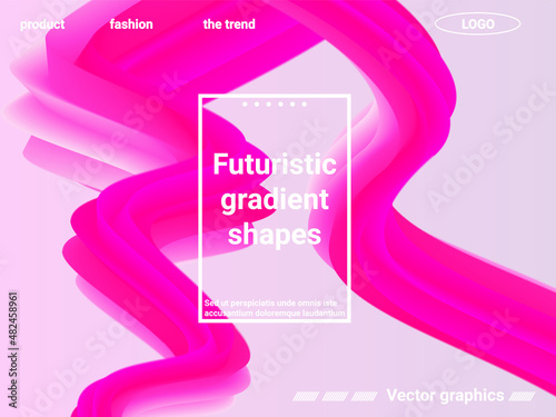 Abstract liquid form of liquid color. Creative vector concept.