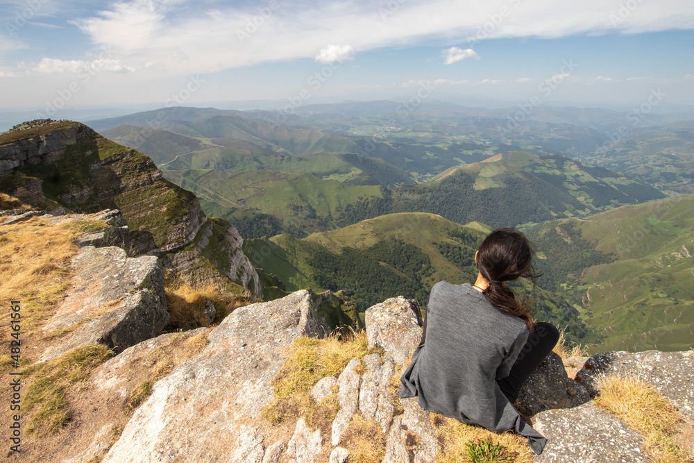 Naklejka premium Castro Valnera, the Mountain