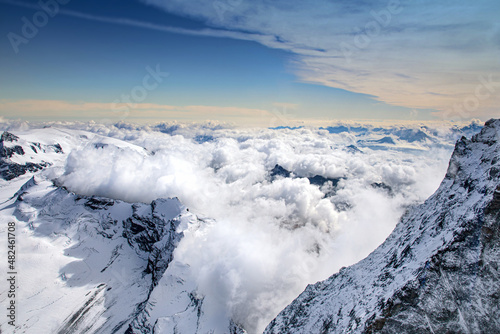 Alpenpanorama Zermatt - Über den Wolken
Alpine panorama Zermatt - Above the clouds