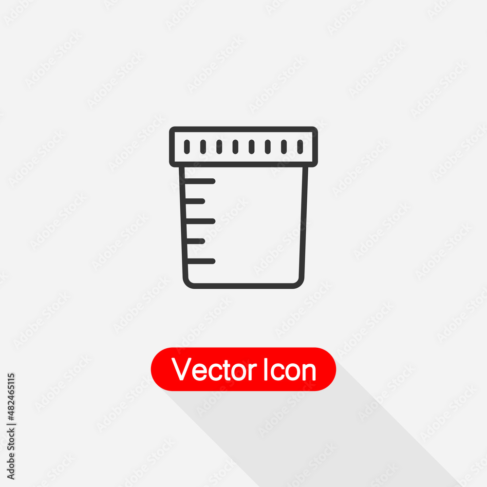 Urine Icon,Jar for Analysis Icon Vector Illustration Eps10