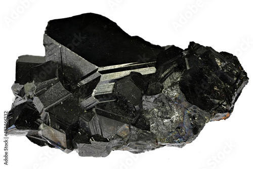 sphalerite from Trepca Mine, Kosovo isolated on white background photo