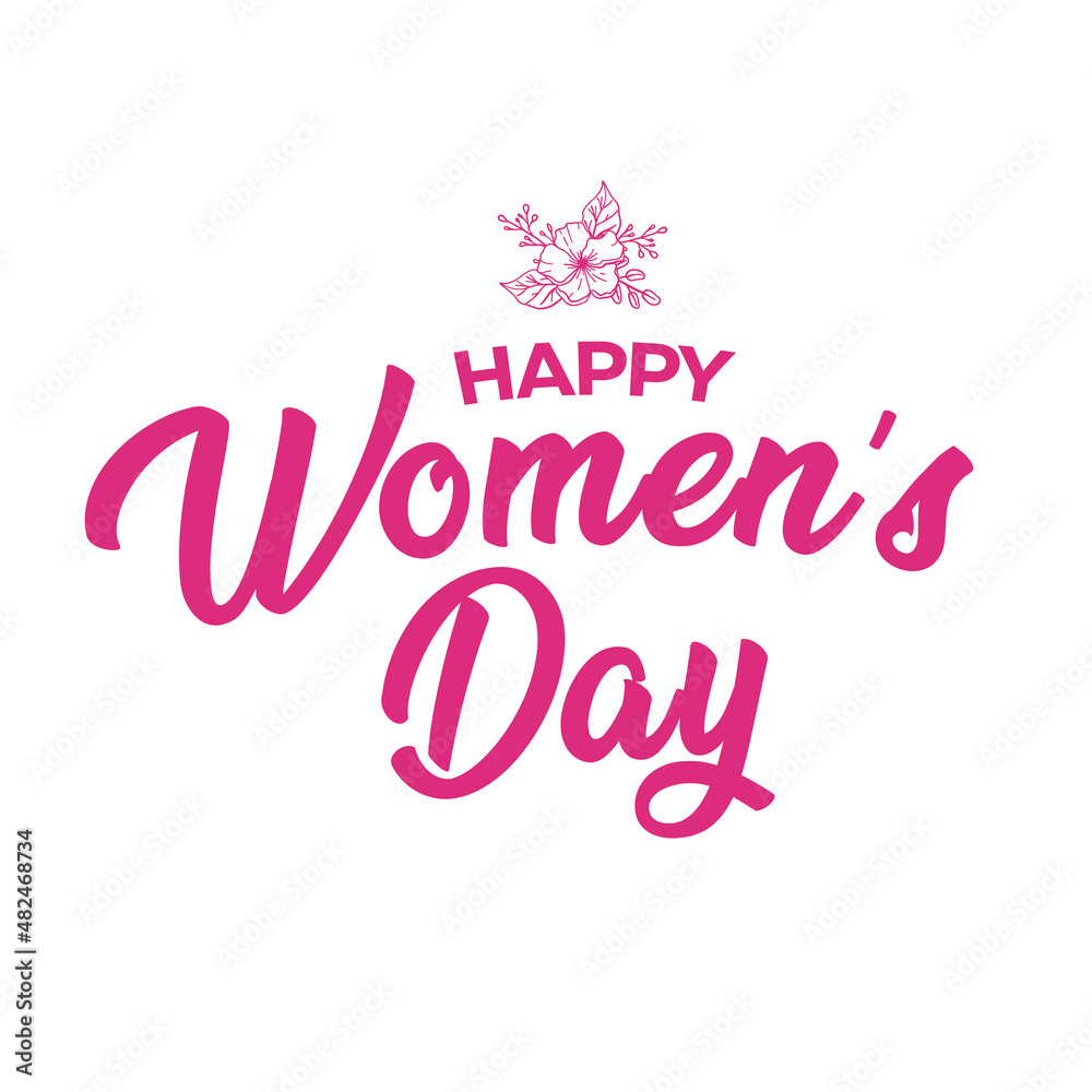 Women's day. 8 March vector design template.