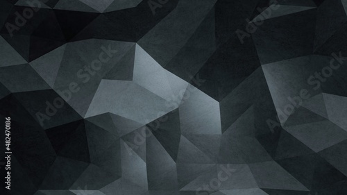 Abstract Dark Minimalist Geometric Background - 3D rendering