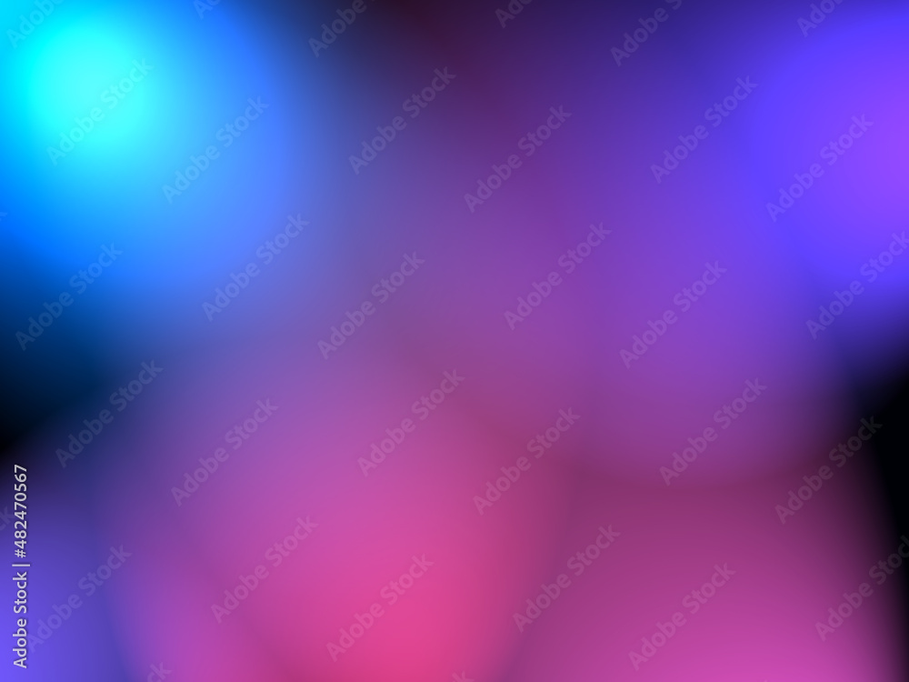 Light Leak Background Design - Spotlights gradient blurry blue and red colors - Texture for products and web - cloudy, glow bokeh pattern for photo editing