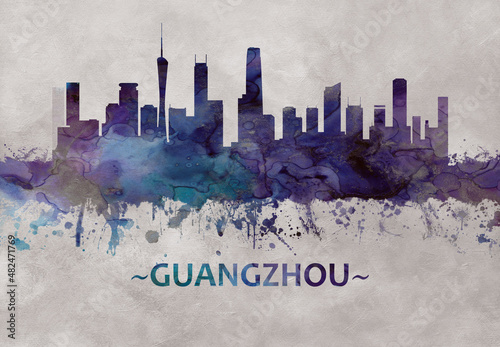 Guangzhou china skyline