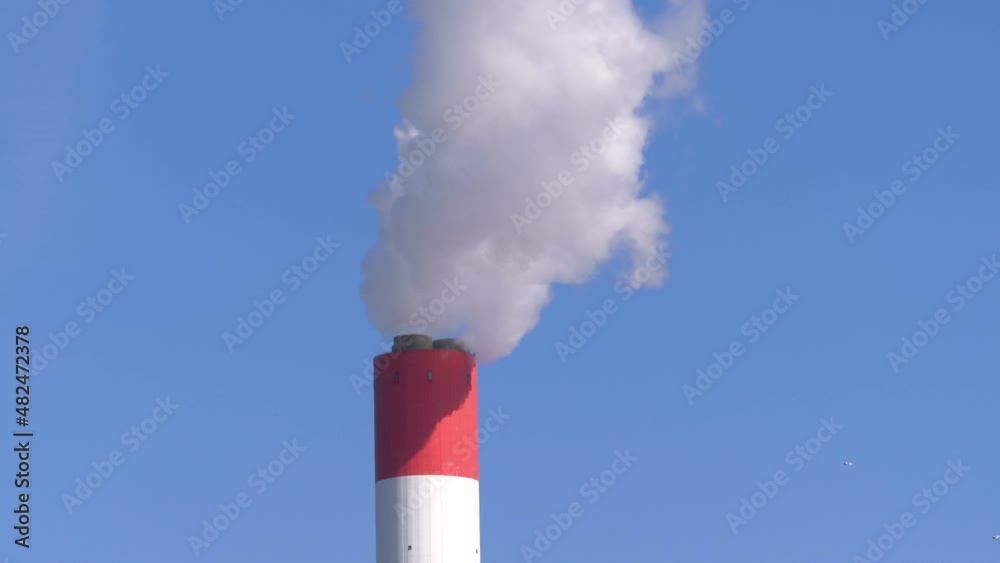 Smoke flowing from the chimney in 4K slow motion 60fps Smoke flowing from the chimney in 4K slow motion 60fps