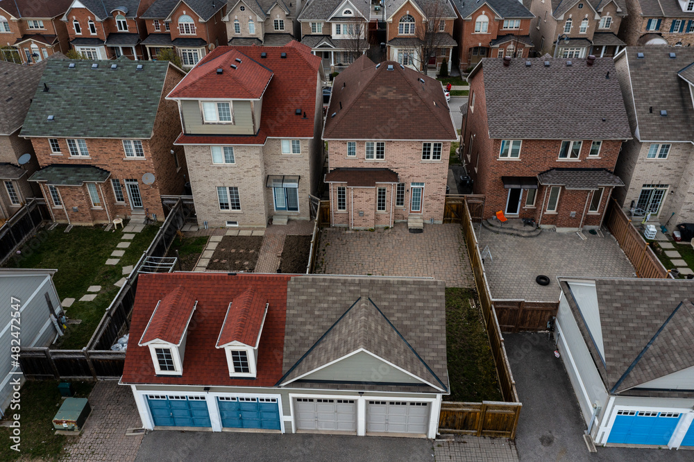 markham houses drone view markham houses drone view