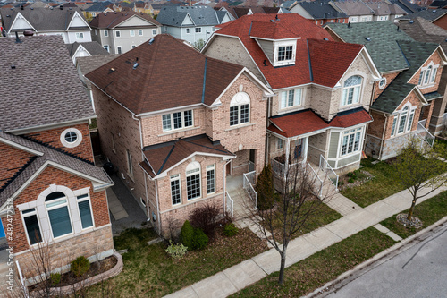 markham houses drone view 