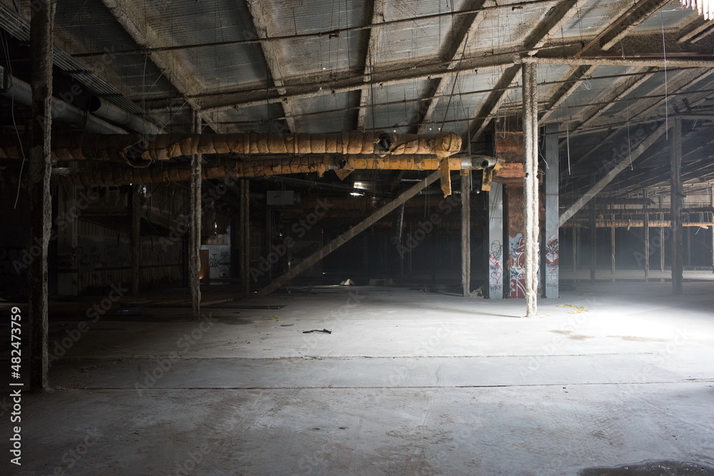 custom made wallpaper toronto digitalAbandoned shopping mall. Dark urban environment. Large scary place. destruction
