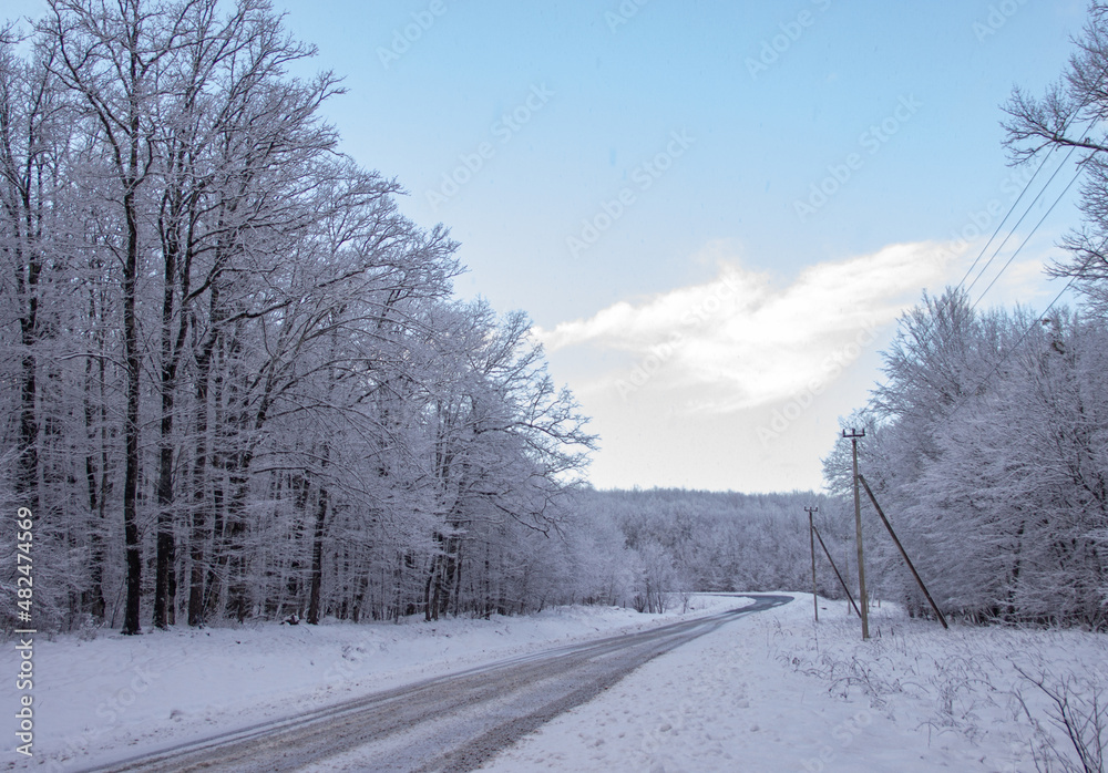 road in winter road in winter