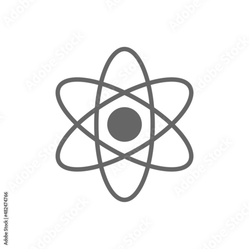 atom icon. vector simple illustration