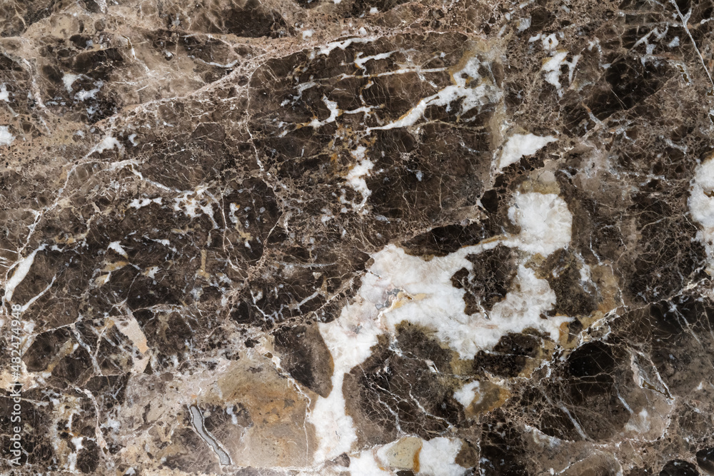 Fototapeta premium Dark marble pattern. Close-up background texture