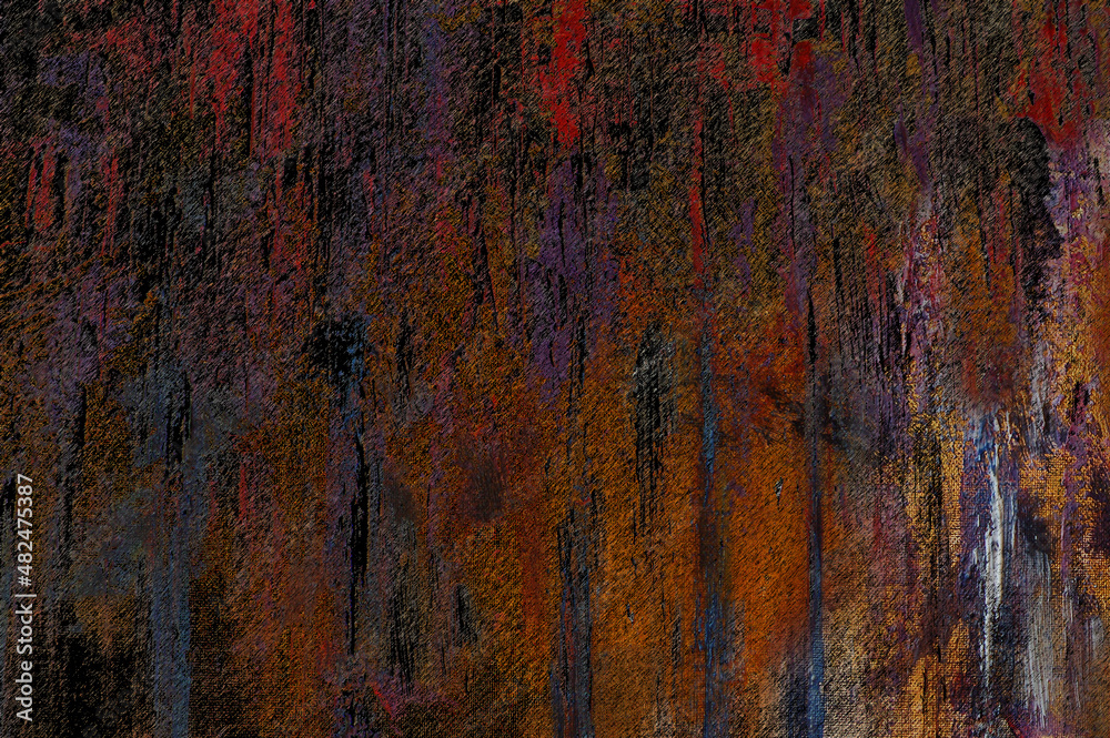 Fototapeta premium Decorative background in red-orange tones