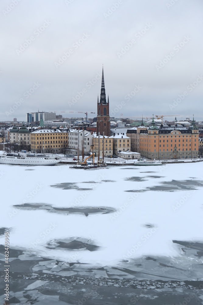 View of Stockholm in winter