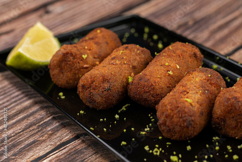 Appetizers - Beef Risoles, with Minced Beef and Lemon photo