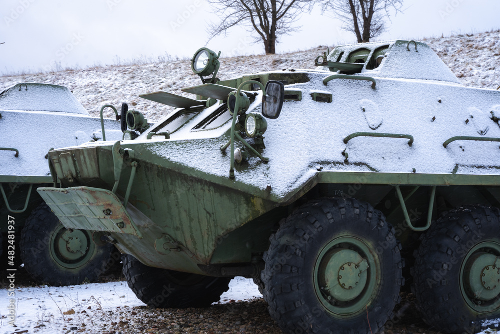 Fototapeta premium russian tank in the park