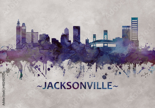 Jacksonville Florida skyline photo