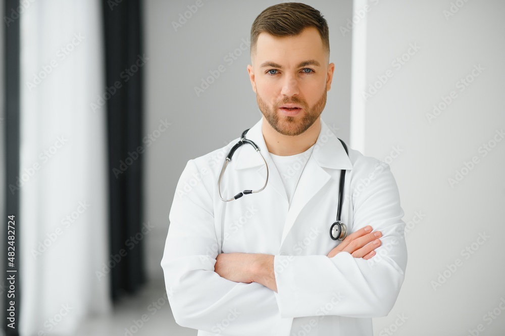 Portrait of an handsome young doctor