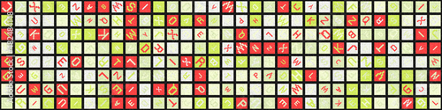 Abstract Geometric Pattern generative computational art illustration