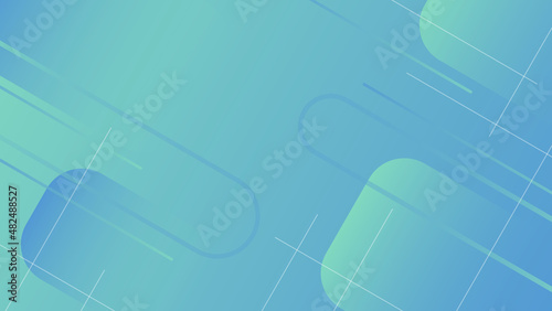 Minimal geometric background. Dynamic shapes composition. Vector