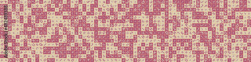 Abstract Geometric Pattern generative computational art illustration
