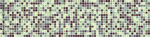 Abstract Geometric Pattern generative computational art illustration