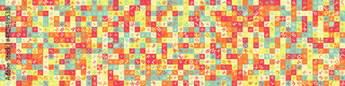 Abstract Geometric Pattern generative computational art illustration
