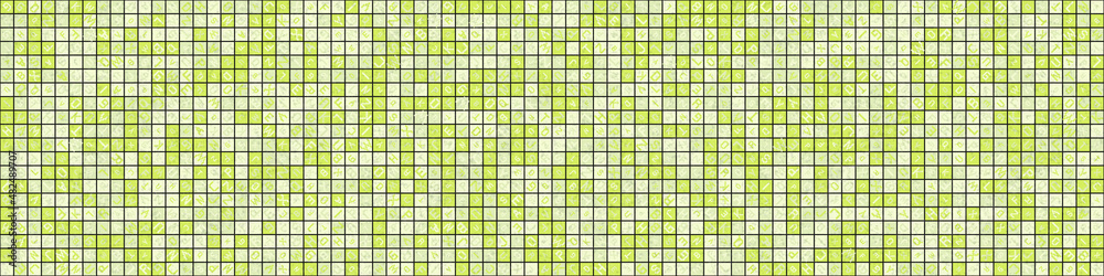 Fototapeta premium Abstract Geometric Pattern generative computational art illustration