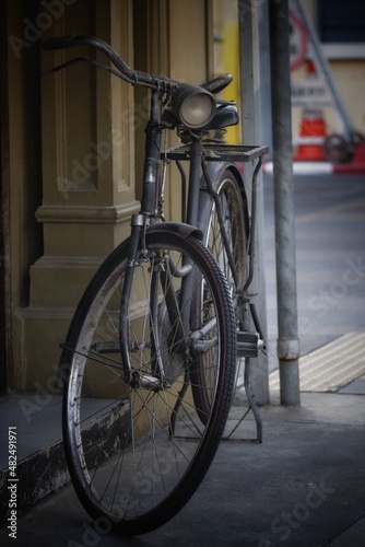 old bicycle on the street © Marius