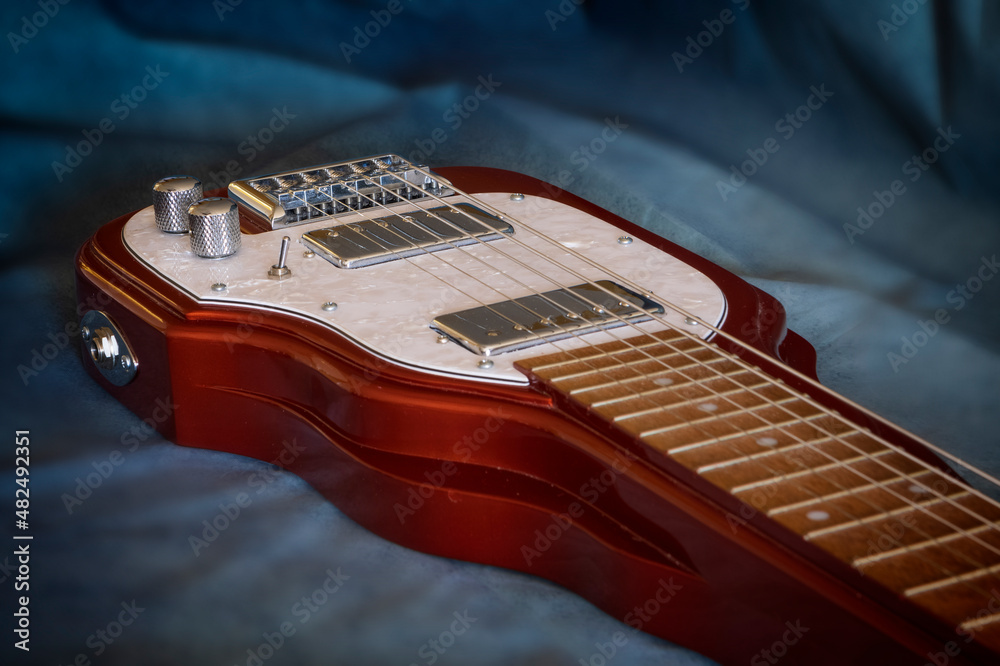 Fototapeta premium Lap Steel Guitar musical instrument for steel guitar players of blues and country music