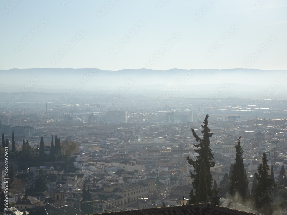 [Spain] Cityscape of Granada seen from Plaza de San Nicolas (Granada)