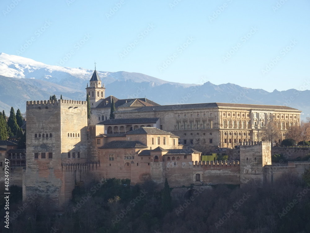 [Spain] The Alhambra seen from Plaza de San Nicolas (Granada)