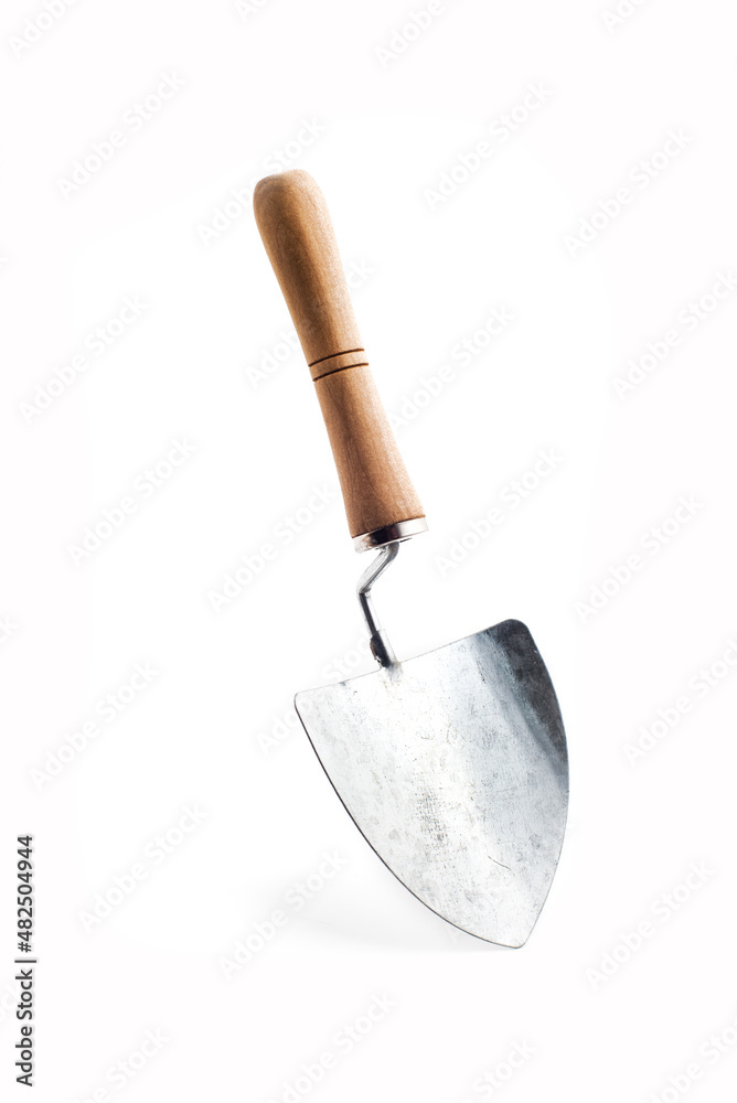 garden tools. scoop for gardening on a white background.