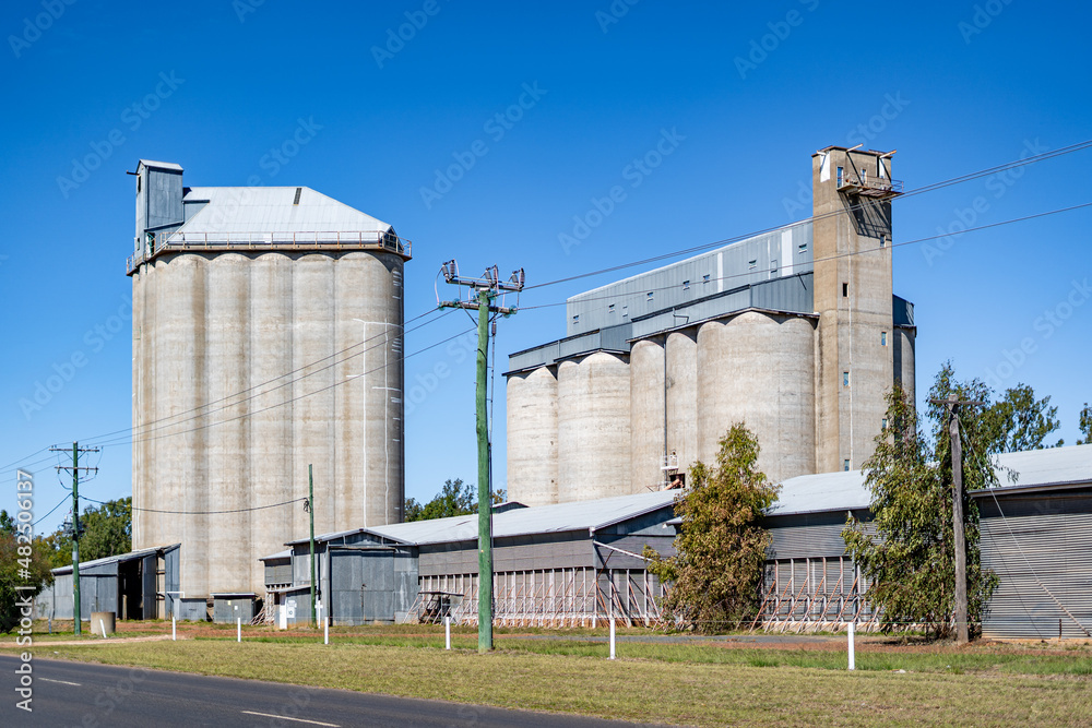 Grain silo, rural Queensland, Australia